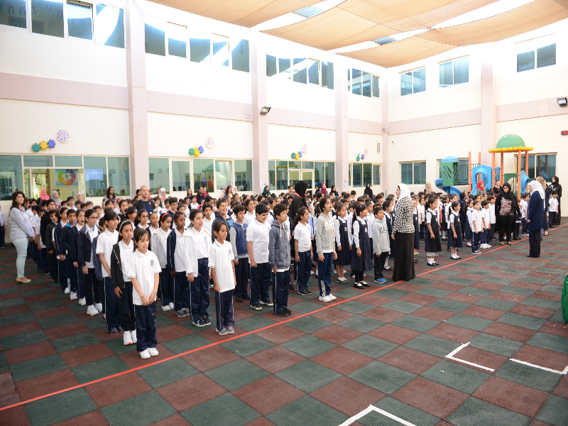 Private National Union School Abu Dhabi and an invitation to the charter of loyalty and belongings in the celebrations of National Day 45 